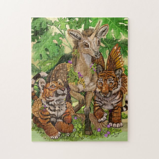 Unschuldsvermutung für das neue Einhorn Puzzle (Vertikal)