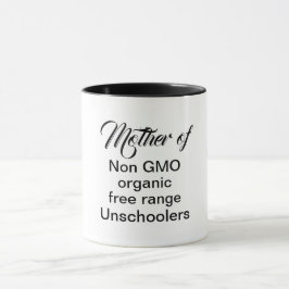 Unschulerziehende Mutter ungeschulte Kinder lustig Tasse