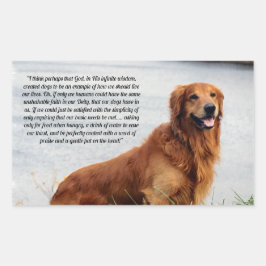 Unschüttelbarer Glaube Inspiration Rechteckiger Aufkleber