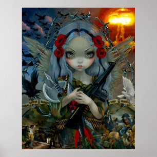 Unseelie Court : War ART PRINT Soldatenengel Poster