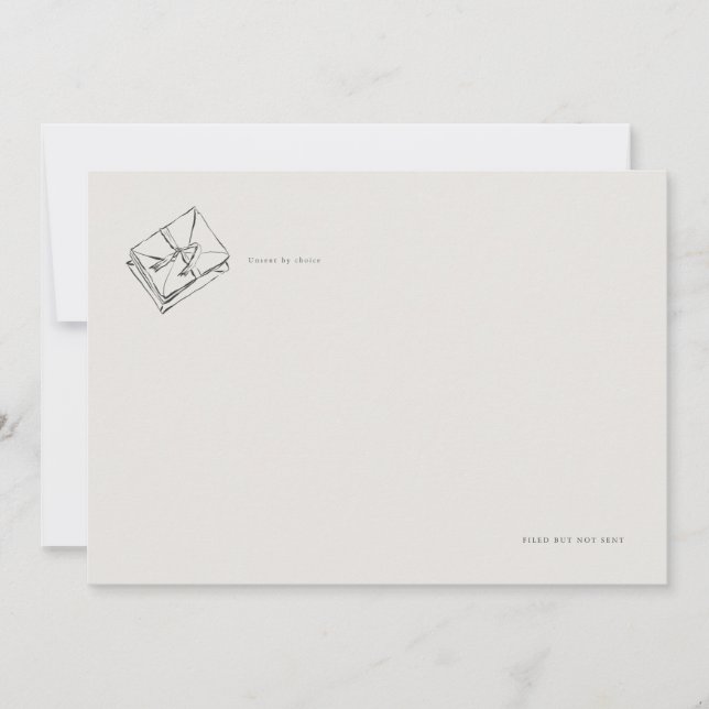 Unsent Letters- Regency Correspondence Flat Card (Vorderseite)