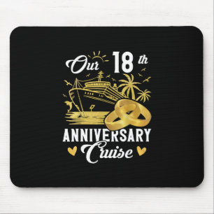 Unser 18. Jubiläums Golden Cruise Urlaub Paar Mousepad