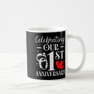 Unser 1. Hochzeitstag feiern 1 Jahr Kaffeetasse