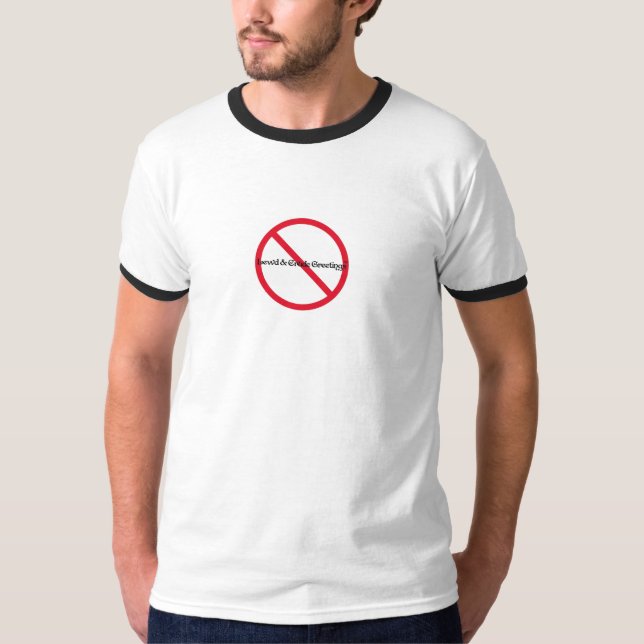 Unser # 1 Logo Mens Ringer T-Shirt (Vorderseite)