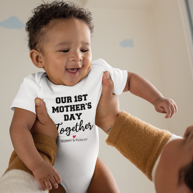 Unser 1. Muttertag zusammen Baby Bodysuit Strampler (Von Creator hochgeladen)