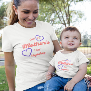 Unser 1. Muttertag Zusammen Passende Mama Tri-Blend Shirt