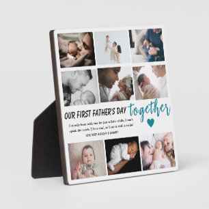 Unser 1. Vatertag gemeinsam - Gewohntes 9-Foto Fotoplatte