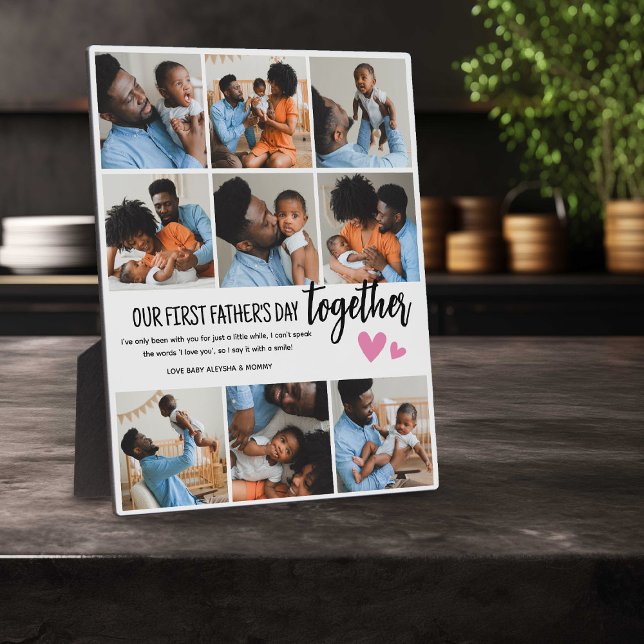 Unser 1. Vatertag zusammen! FotoCollage Fotoplatte (Von Creator hochgeladen)