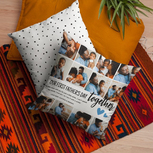 Unser 1. Vatertag zusammen! FotoCollage Kissen (Von Creator hochgeladen)