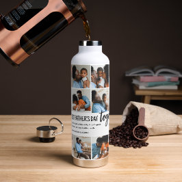 Unser 1. Vatertag zusammen! FotoCollage Trinkflasche