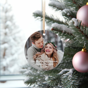 Unser 1. Verheiratetes Weihnachtsfest Modernes Hoc Ornament