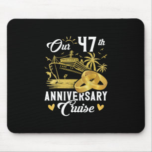 Unser 47. Jubiläums Golden Cruise Urlaub Paar Mousepad