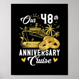 Unser 48. Jubiläums Golden Cruise Urlaub Paar Poster