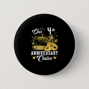 Unser 4. Jubiläum Golden Cruise Urlaub Paar Button