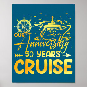 Unser 50. Hochzeitsjubiläum Kreuzfahrt Ehemann w Poster