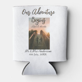 Unser Abenteuer beginnt Foto Liebe & Danke Dosenkühler