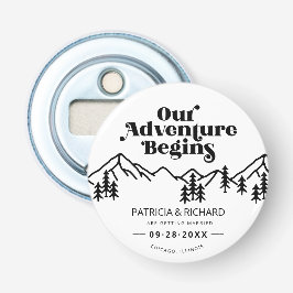 Unser Abenteuer beginnt im Freien Hochzeit retten  Flaschenöffner