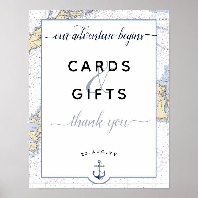 Unser Abenteuer beginnt | Martha's Vineyard Weddin Poster (Vorne)