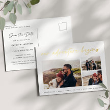 Unser Abenteuer beginnt | Multi-Foto Save the Date