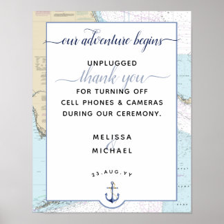 Unser Abenteuer beginnt | #Nautical #Florida #Wedd Poster