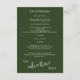 Unser Abenteuer beginnt rustikale Bergsee Details Begleitkarte