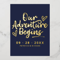 Unser Abenteuer beginnt Save the Date außerhalb de