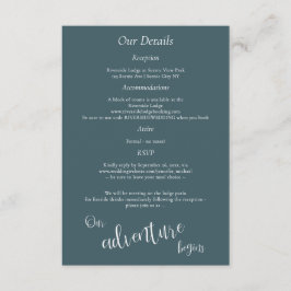 Unser Abenteuer beginnt See in den Bergen Details Begleitkarte