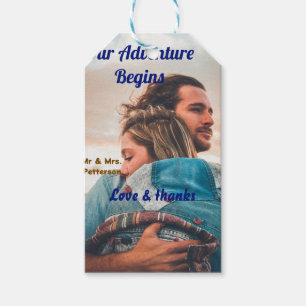 Unser Abenteuer beginnt, um ein paar Foto Liebe & Geschenkanhänger