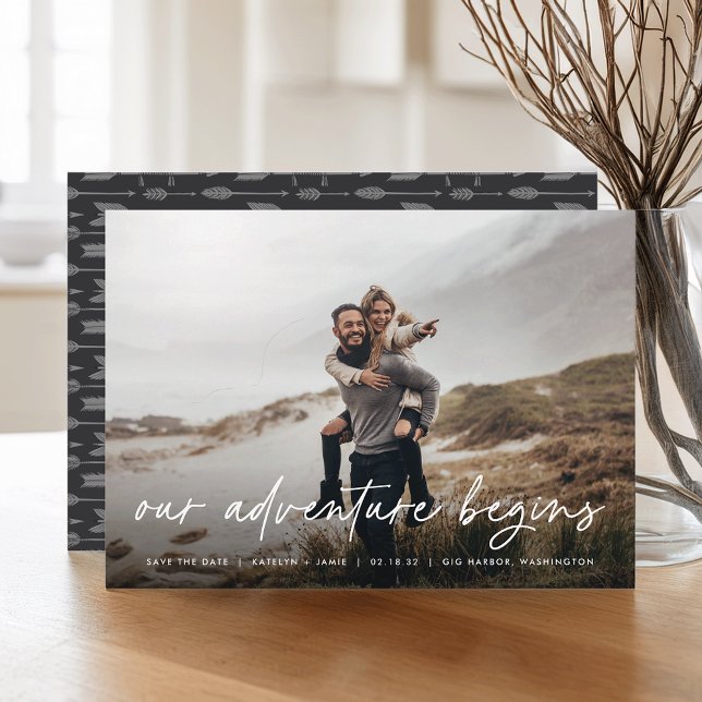 Unser Abenteuer beginnt | Vollständiges Foto Save The Date (Von Creator hochgeladen)