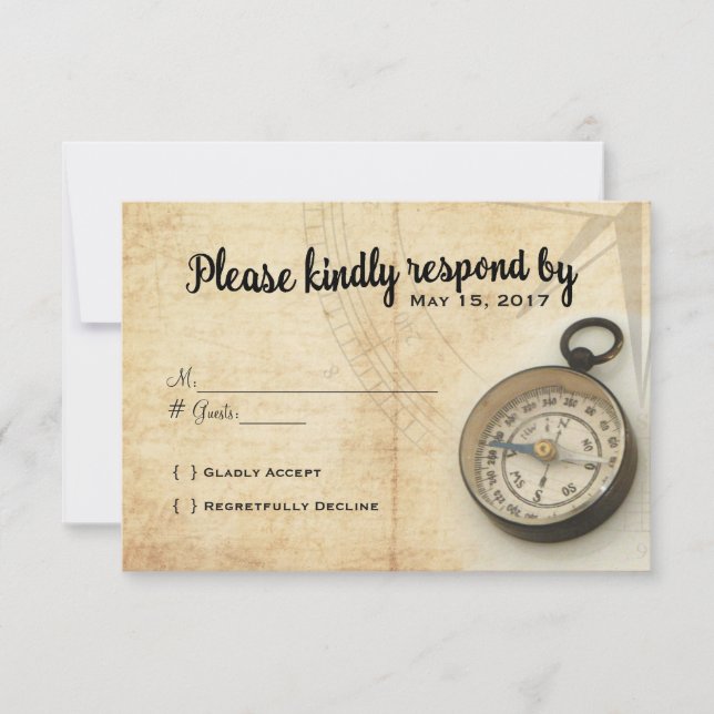 Unser Abenteuer setzt die RSVP-Karte fort RSVP Karte (Vorderseite)