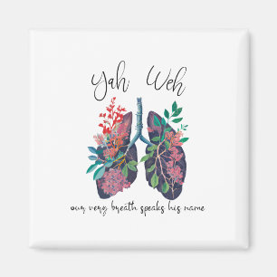 Unser Atemzug spricht seinen Namen Yhwh Christlich Magnet