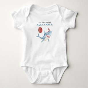 Unser Baby Shark 1. Geburtstag unter dem Meer Strampler