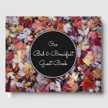 "Unser Bed & Breakfast Gästebuch + Herbstuntergäng