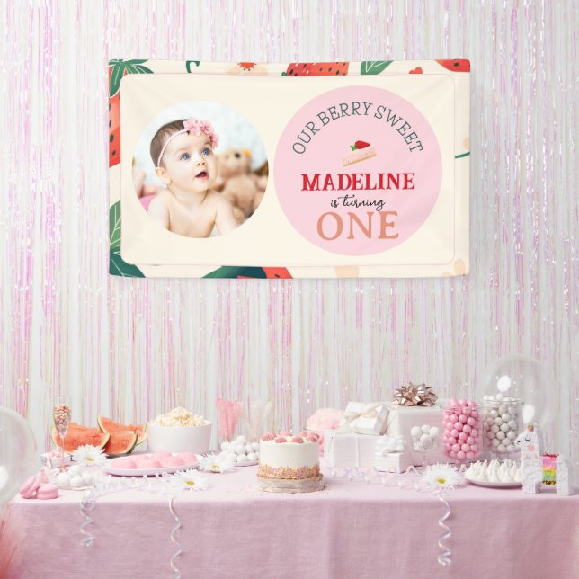 Unser Berry Sweet Birthday Banner (Party)