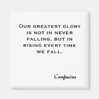 Unser bester Ruhm ist nicht, nie zu fallen, sonder Magnet