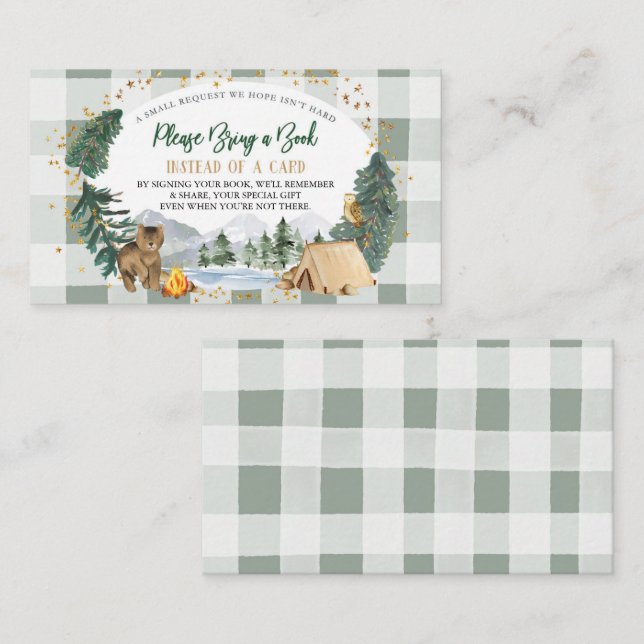 Unser Bestes Abenteuer mit einer Buchkarte Begleitkarte (Vorne/Hinten)