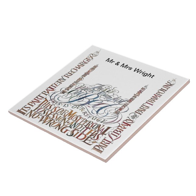 Unser Bett hat keine falschen Keramiken Untersetze Fliese (Seite)