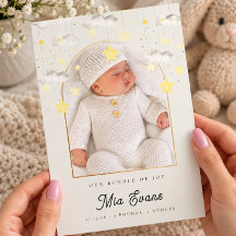 Unser Bündel der Freude Neugeborenen-Baby-Geburtsa
