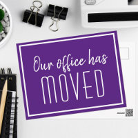 Unser Büro hat Lila Unternehmensverlagerungen vorg