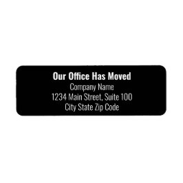 Unser Büro hat Schwarz-weiße Adressänderungen vorg