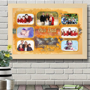 Unser Dad-Foto-Collage Abstracter Sonnenuntergang  Poster