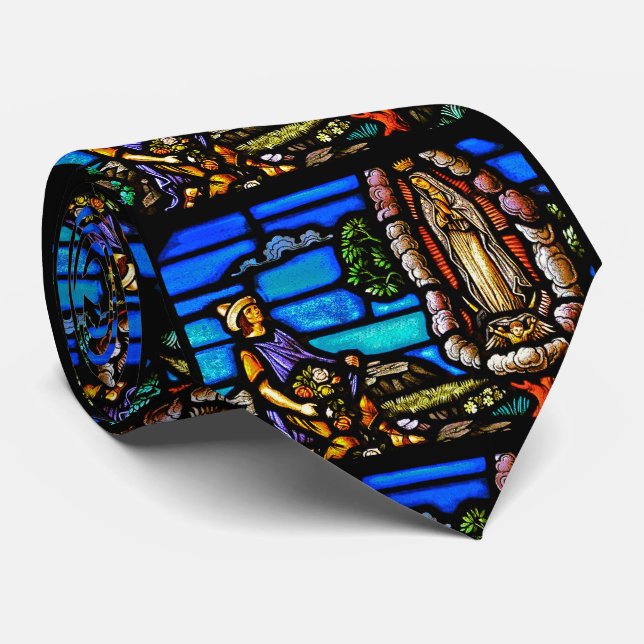 Unser Dameguadalupe Nuestra Senora Buntglas Krawatte (Gerollt)