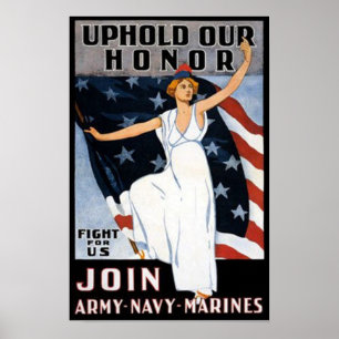 Unser Ehrenposter für Vintages Recruiting erhalten Poster