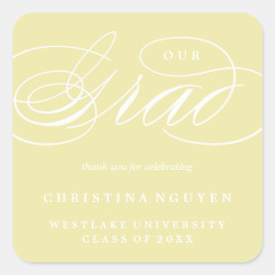 UNSER ELEGANTES SKRIPT GRAD DANK IHNEN STICKER