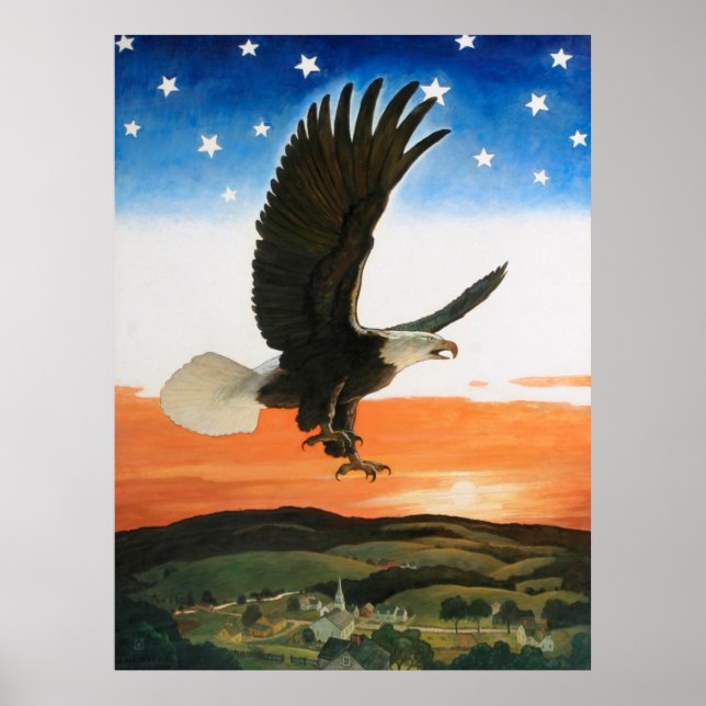 Unser Emblem von Newell Convers Wyeth Poster (Vorne)