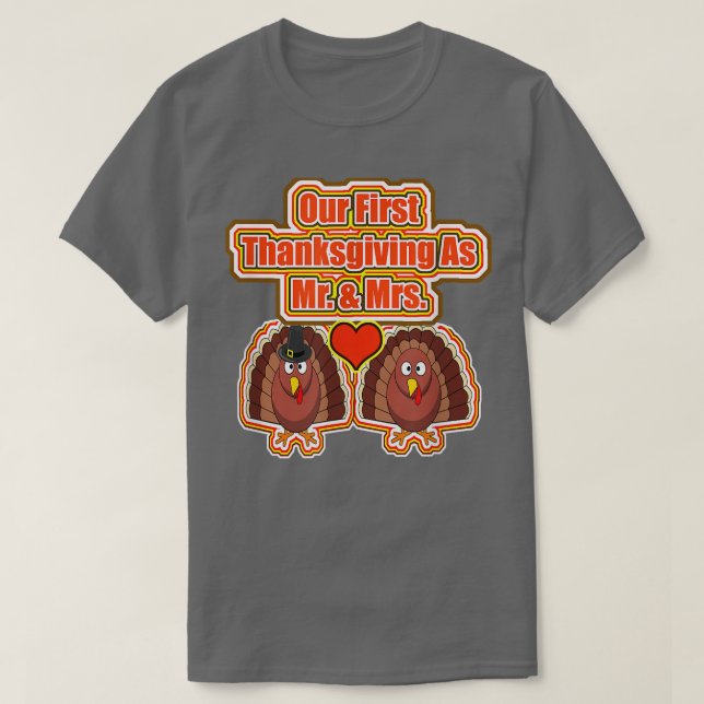 Unser erster Erntedank als Mr. & Mrs.  T-Shirt (Design vorne)