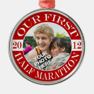 Unser erster Halbmarathon - 2012 Ornament Aus Metall