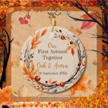 Unser erster Herbst zusammen: Name & Datum fallen