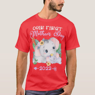 Unser Erster Muttertag 2022 Elefantenmütter und Ma T-Shirt