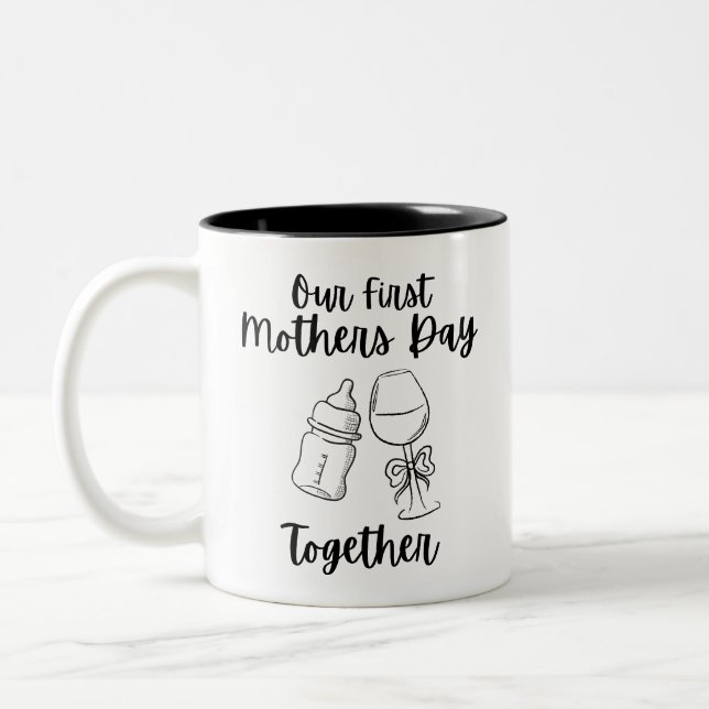 Unser erster Muttertag gemeinsam Tasse (Links)